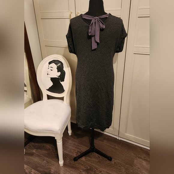 Mexx Grey Cowl Neck Slip On Knit Dress - Picture 4 of 6